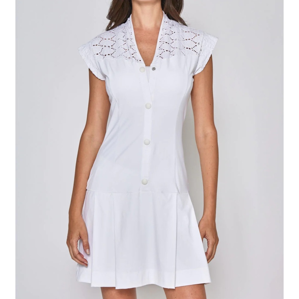 L'Etoile Cap Sleeve Lace Dress